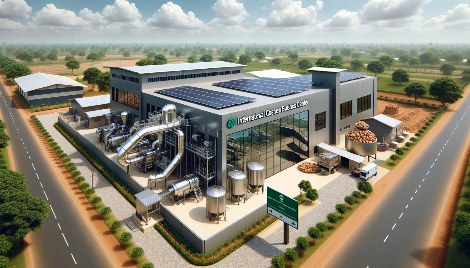 Concept render of ICBC planned cashew processing facility in Ghana